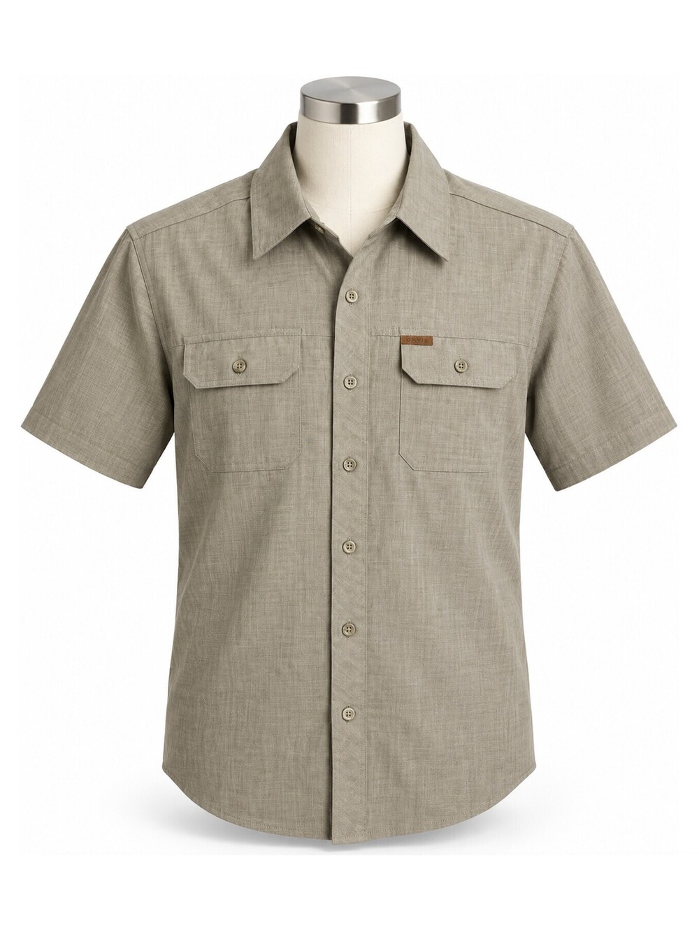 Orvis Classic Fit Short Sleeve Button-Up Shirt Size Large